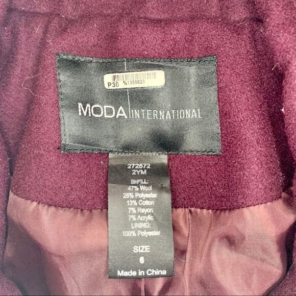 Moda International Peacoat (Size 6) - Picture 3 of 5